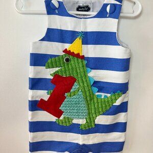 Mud Pie 1st Birthday dinosaur outfit